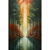 Forest Landscape in Geometric Style