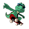 Cool T-Rex Dinosaur Skateboard