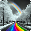 Rainbow in the city