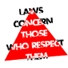 Red Triangle Distress Typography