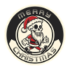 Santa Skeleton Walking Badge
