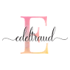 E| Monogramme | Nom | EdeltraudAquarelle