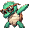 Turtle dab dancing dabbing