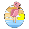Flamingo Sunset