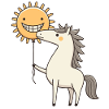 Radiant Horse & Smiling Sun