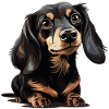 Dachshund Dog Large Motif