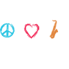 Peace Love Saxophone