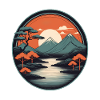 Beautiful Zen Mountain Landscape