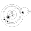 Solar system only (black)