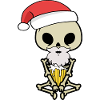 Skeleton Beer Christmassy