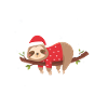 Christmas sloth