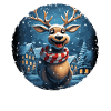 Renne drôle pour Noël