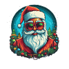 Père Noël drôle pour Noël