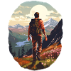 Hiking in the mountains