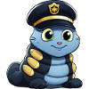 Chenille de police