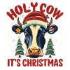 Festive Christmas Cow