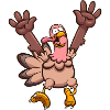 Happy Cartoon Turkey