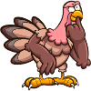 Thinking Cartoon Turkey