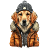 Golden Retriever Winter Outfit
