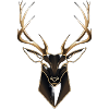 Minimalistischer Hirsch