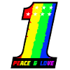t-shirt peace & love