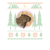 Capybara Neige Noël Capybara Hiver