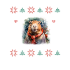 Noël Capybara Hiver Capybara Neige
