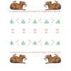 Noël Capybara Hiver Capybara Neige