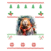 Noël Capybara Hiver Capybara Neige