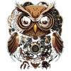 Faszinierende Steampunk-Eule: Einzigartiges Design