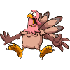 Scared Cartoon Turkey