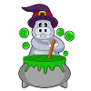Nilpferd Hexe Zaubertrank