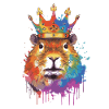 Capybara avec capybara couronne