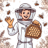 Cartoon Beekeeper 2