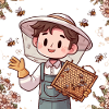 Cartoon Beekeeper 1