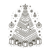 Golden Christmas Fir
