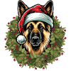 German Shepherd Christmas Joy