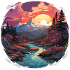 Landschaft - Illustration