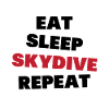 Eating, sleeping, skydiving, repeating