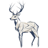 Minimalist Deer /Minimalistic Deer