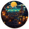 Evening Mountain Village Fantasy Subconscious