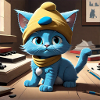 Blaue Katze