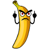 Bananas Grumpy Banana