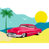 Oldtimer am Karibikstrand