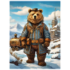 Steampunk Winterlandschaft Bär 1.4