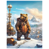 Steampunk Winterlandschaft Bär 1.2