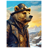 Steampunk Winterlandschaft Bär 1.5