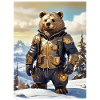Steampunk Winterlandschaft Bär 1.3