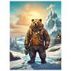 Steampunk Winterlandschaft Bär 1.9