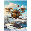 Steampunk Winter Landscape Drone 1.3